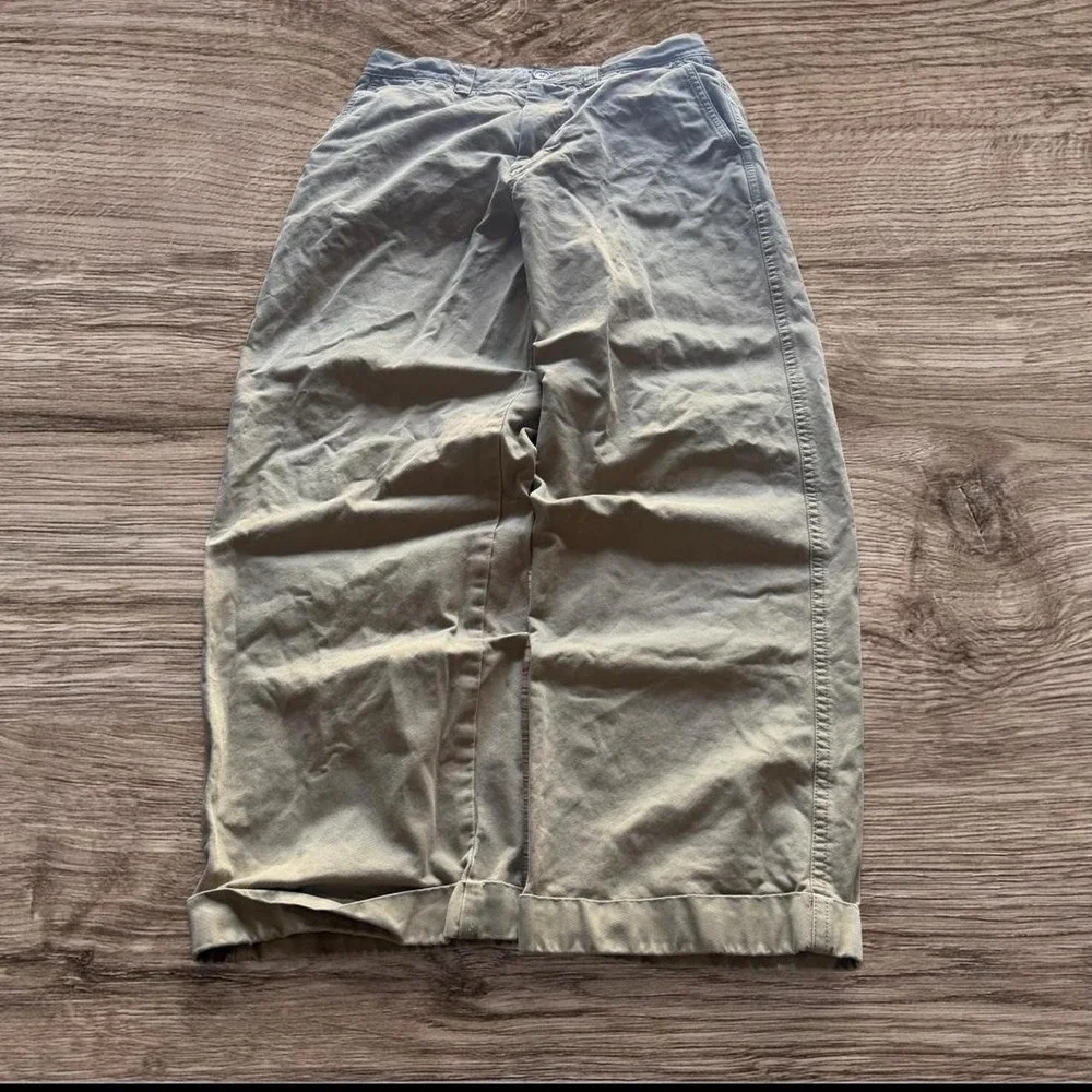 30x28 Brown Baggy Wide Leg Chino Dress Pants Y2K 2000s Vintage